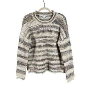 Womens Roll Neck Sweater Size XL Chunky Scandi Indie Nordic Oversized Layers